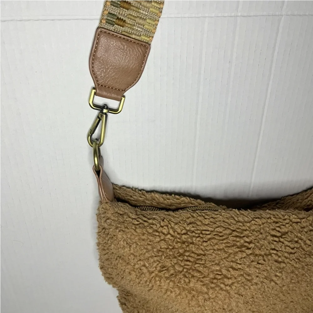 Anthropologie Sherpa Crossbody Bag
